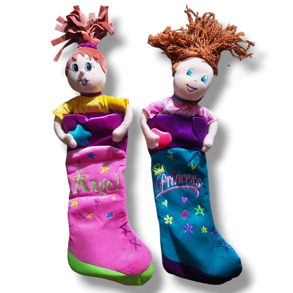 Christmas Stocking Set - Princess & Angel - Picture 1 of 2